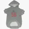 Gray Houston Texans Jamal Hill   Dog & Cat Pet Hoodie