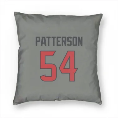 Gray Houston Texans Jarrett Patterson   Pillow Cover (18 X 18)