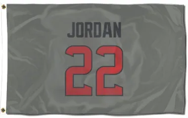 Gray Houston Texans Jawhar Jordan   Flag (3 X 5)