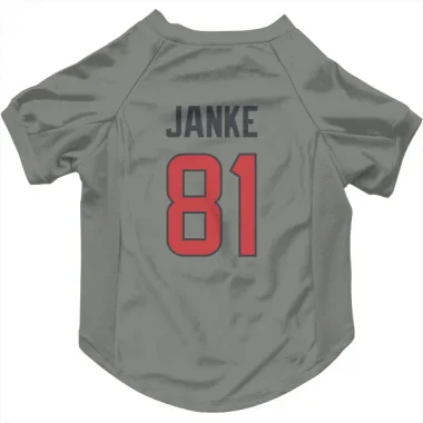 Gray Houston Texans Jaxon Janke   Dog & Cat Pet Jersey