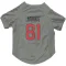 Gray Houston Texans Jaxon Janke   Dog & Cat Pet Jersey