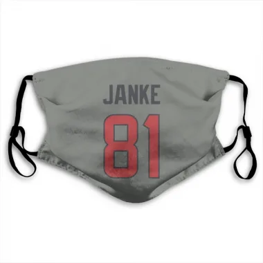 Gray Houston Texans Jaxon Janke   Face Mask