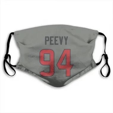 Gray Houston Texans Jayden Peevy   Face Mask