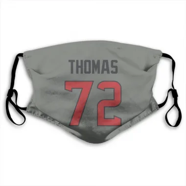 Gray Houston Texans Jaylon Thomas   Face Mask