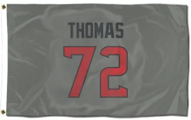 Gray Houston Texans Jaylon Thomas   Flag (3 X 5)