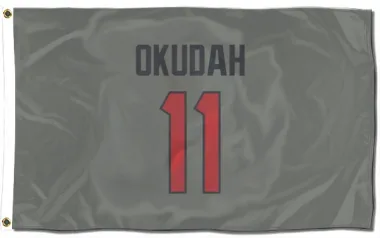 Gray Houston Texans Jeff Okudah   Flag (3 X 5)