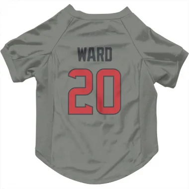 Gray Houston Texans Jimmie Ward   Dog & Cat Pet Jersey