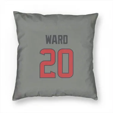 Gray Houston Texans Jimmie Ward   Pillow Cover (18 X 18)