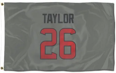 Gray Houston Texans J.J. Taylor   Flag (3 X 5)