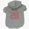 Gray Houston Texans Joe Mixon   Dog & Cat Pet Hoodie