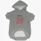 Gray Houston Texans Joe Mixon   Dog & Cat Pet Hoodie