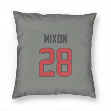 Gray Houston Texans Joe Mixon   Pillow Cover (18 X 18)