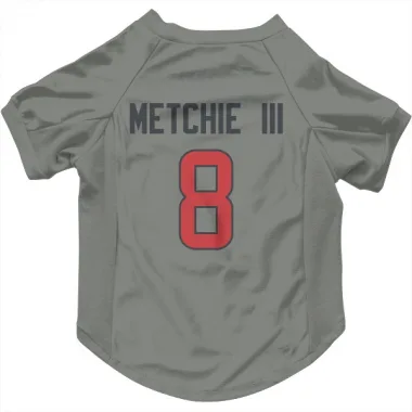 Gray Houston Texans John Metchie III   Dog & Cat Pet Jersey