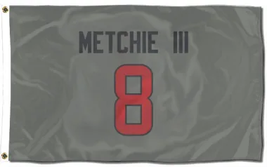 Gray Houston Texans John Metchie III   Flag (3 X 5)