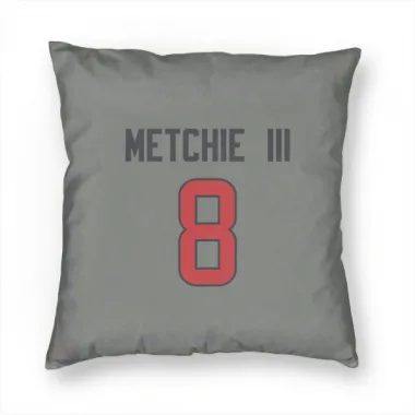 Gray Houston Texans John Metchie III   Pillow Cover (18 X 18)