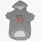 Gray Houston Texans Juice Scruggs   Dog & Cat Pet Hoodie