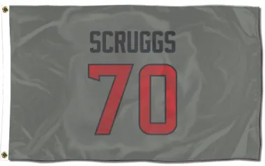 Gray Houston Texans Juice Scruggs   Flag (3 X 5)