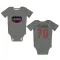 Gray Houston Texans Juice Scruggs   Newborn & Infant Bodysuit