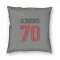 Gray Houston Texans Juice Scruggs   Pillow Cover (18 X 18)