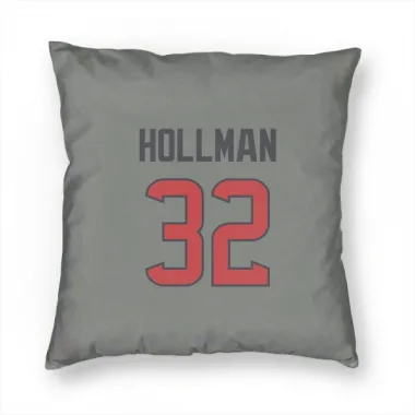 Gray Houston Texans Ka'dar Hollman   Pillow Cover (18 X 18)