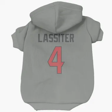 Gray Houston Texans Kamari Lassiter   Dog & Cat Pet Hoodie