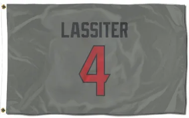 Gray Houston Texans Kamari Lassiter   Flag (3 X 5)