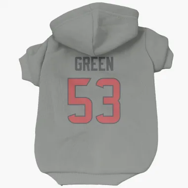 Gray Houston Texans Kendrick Green   Dog & Cat Pet Hoodie