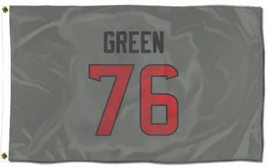 Gray Houston Texans Kenyon Green   Flag (3 X 5)