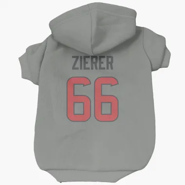 Gray Houston Texans Kilian Zierer   Dog & Cat Pet Hoodie