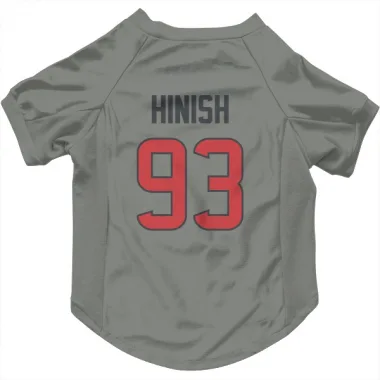 Gray Houston Texans Kurt Hinish   Dog & Cat Pet Jersey