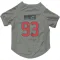 Gray Houston Texans Kurt Hinish   Dog & Cat Pet Jersey