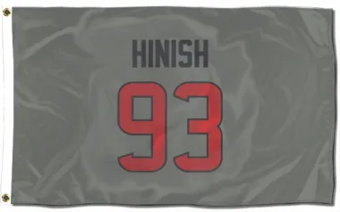 Gray Houston Texans Kurt Hinish   Flag (3 X 5)