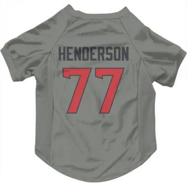 Gray Houston Texans LaDarius Henderson   Dog & Cat Pet Jersey