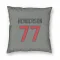 Gray Houston Texans LaDarius Henderson   Pillow Cover (18 X 18)