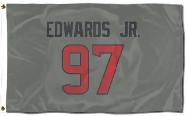 Gray Houston Texans Mario Edwards Jr.   Flag (3 X 5)