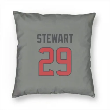 Gray Houston Texans M.J. Stewart   Pillow Cover (18 X 18)