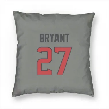 Gray Houston Texans Myles Bryant   Pillow Cover (18 X 18)