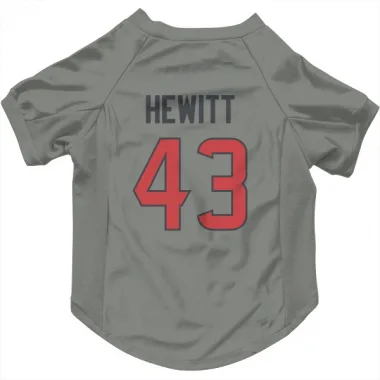 Gray Houston Texans Neville Hewitt   Dog & Cat Pet Jersey