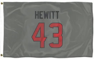 Gray Houston Texans Neville Hewitt   Flag (3 X 5)