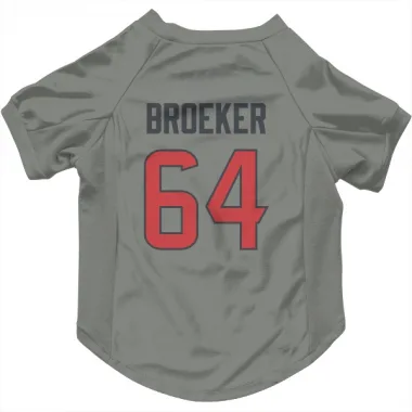 Gray Houston Texans Nick Broeker   Dog & Cat Pet Jersey