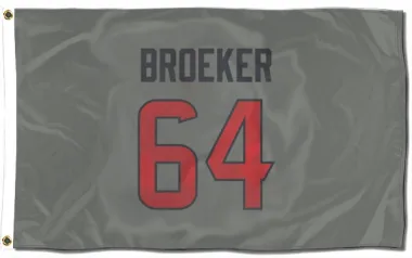 Gray Houston Texans Nick Broeker   Flag (3 X 5)