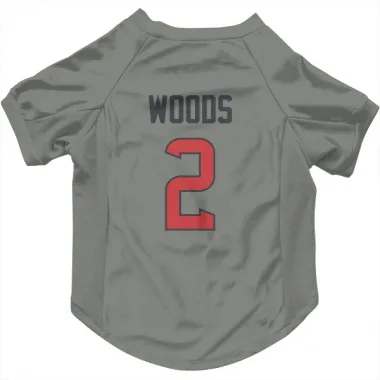 Gray Houston Texans Robert Woods   Dog & Cat Pet Jersey