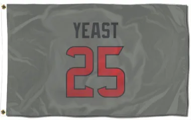 Gray Houston Texans Russ Yeast   Flag (3 X 5)