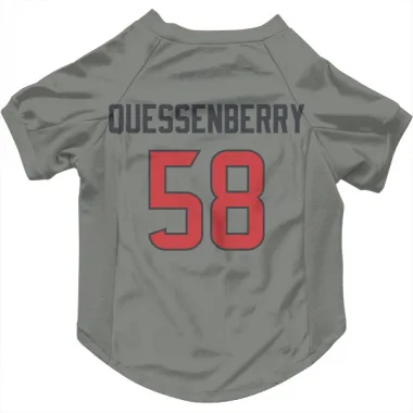 Gray Houston Texans Scott Quessenberry   Dog & Cat Pet Jersey