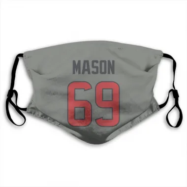 Gray Houston Texans Shaq Mason   Face Mask