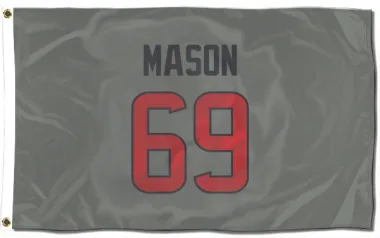 Gray Houston Texans Shaq Mason   Flag (3 X 5)