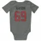 Gray Houston Texans Shaq Mason   Newborn & Infant Bodysuit