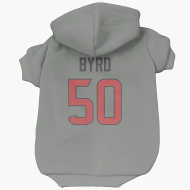 Gray Houston Texans Solomon Byrd   Dog & Cat Pet Hoodie