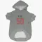 Gray Houston Texans Solomon Byrd   Dog & Cat Pet Hoodie