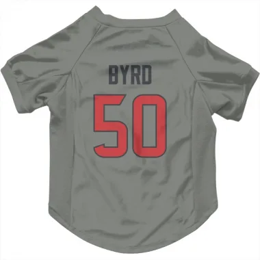 Gray Houston Texans Solomon Byrd   Dog & Cat Pet Jersey